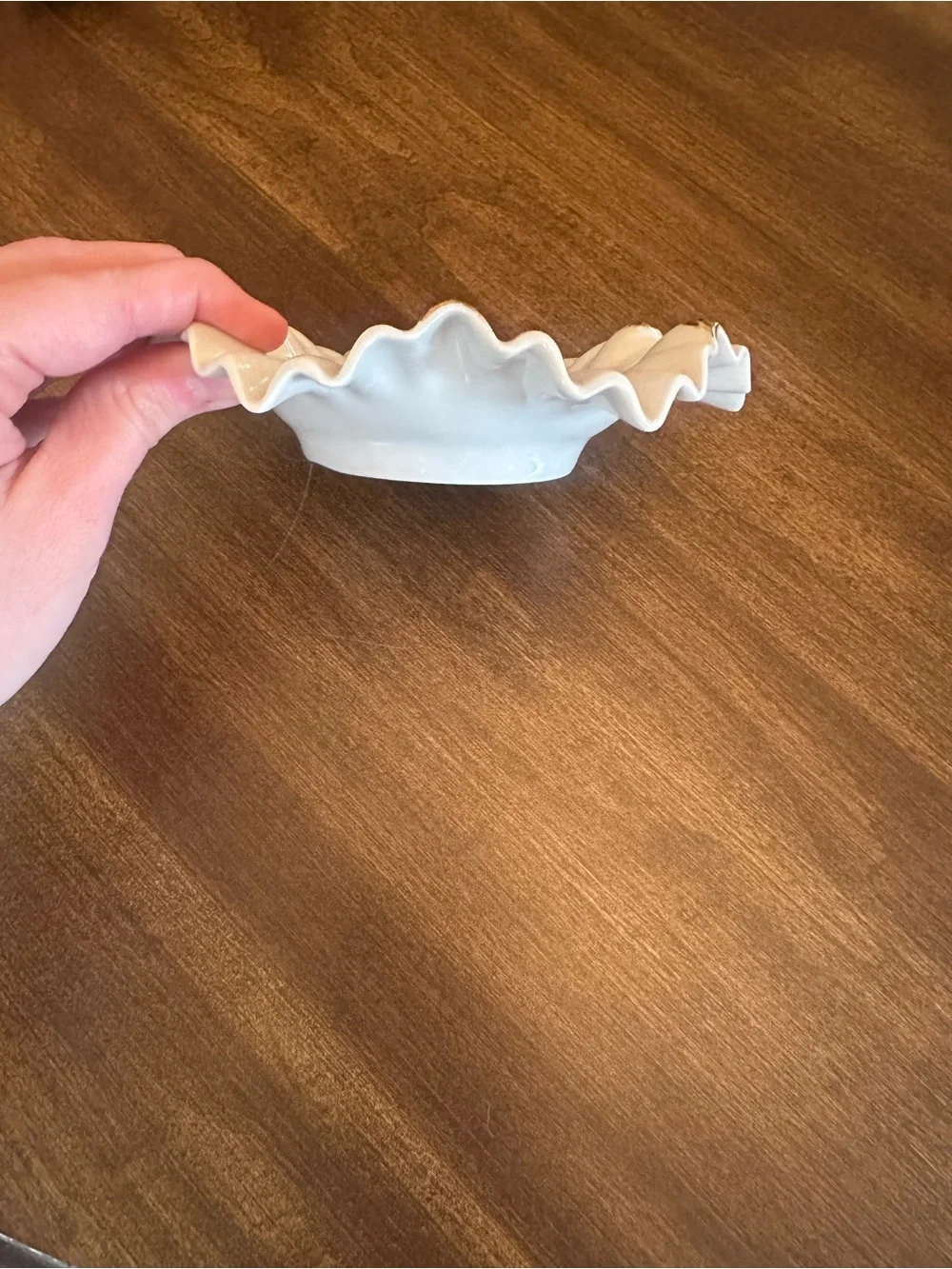Vintage Mitterteich Bavaria Ruffled Plate